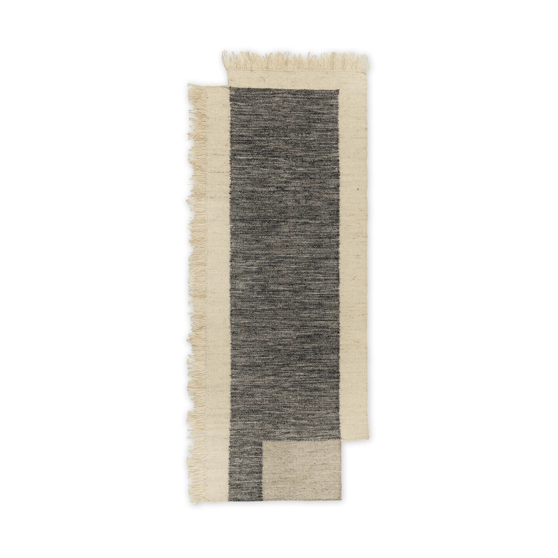 Counter gångmatta, Charcoal-Off-white, 80x200 cm Ferm Living