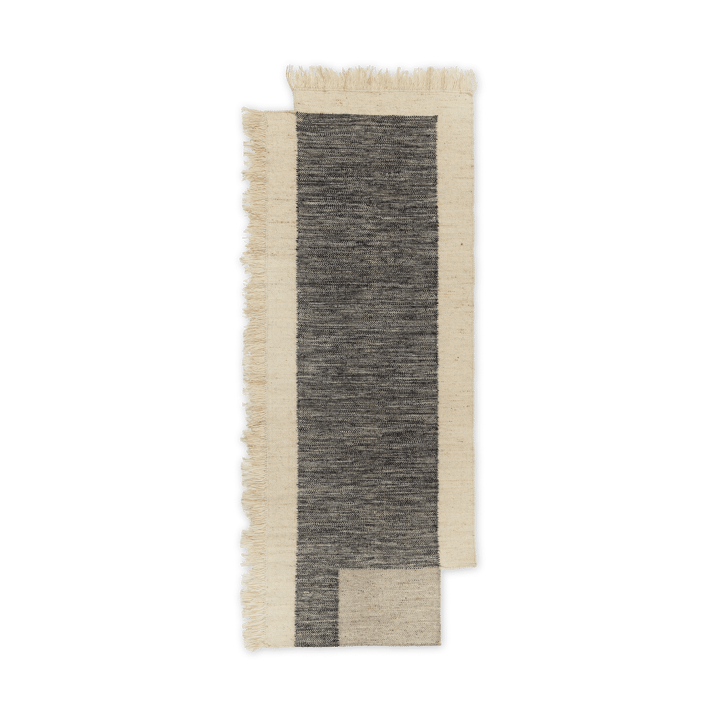 Counter gångmatta - Charcoal-Off-white, 80x200 cm - Ferm Living