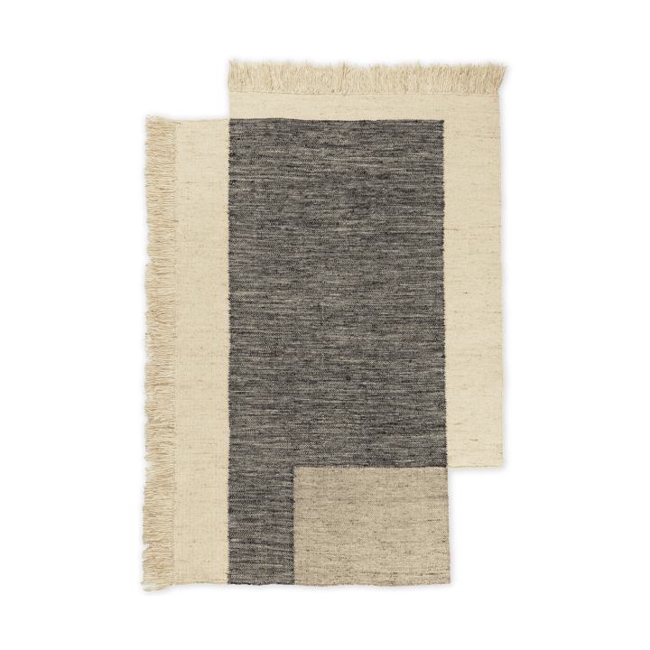 Counter ullmatta - Charcoal-Off-white, 140x200 cm - Ferm Living