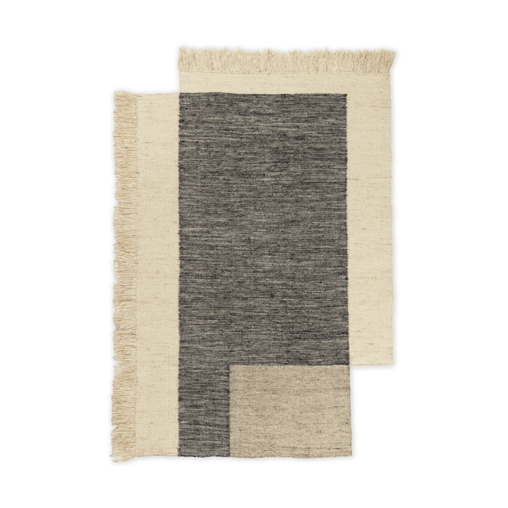 Counter ullmatta - Charcoal-Off-white, 140x200 cm - Ferm LIVING
