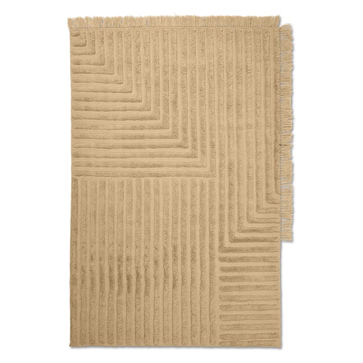 Crease ullmatta 140x200 cm - Light Sand - Ferm LIVING