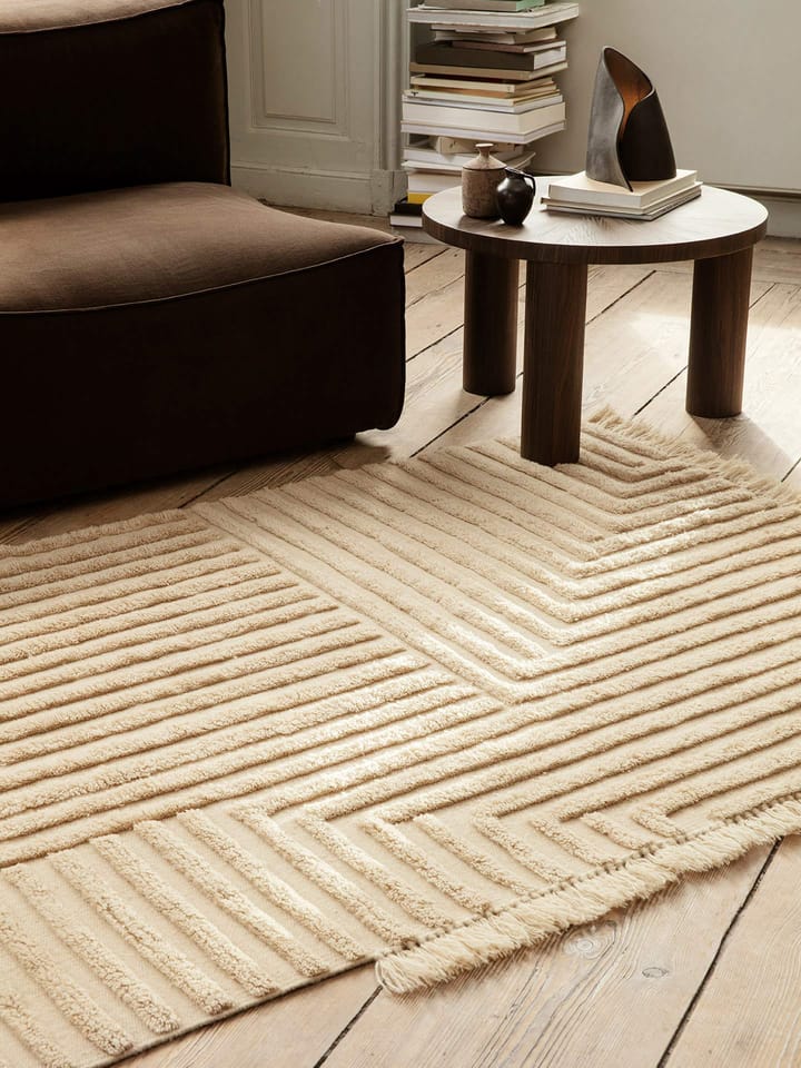 Crease ullmatta 140x200 cm, Light Sand Ferm Living