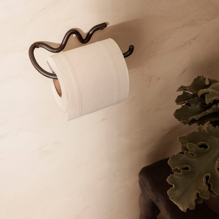 Curvature toalettpappershållare, Svart mässing Ferm Living