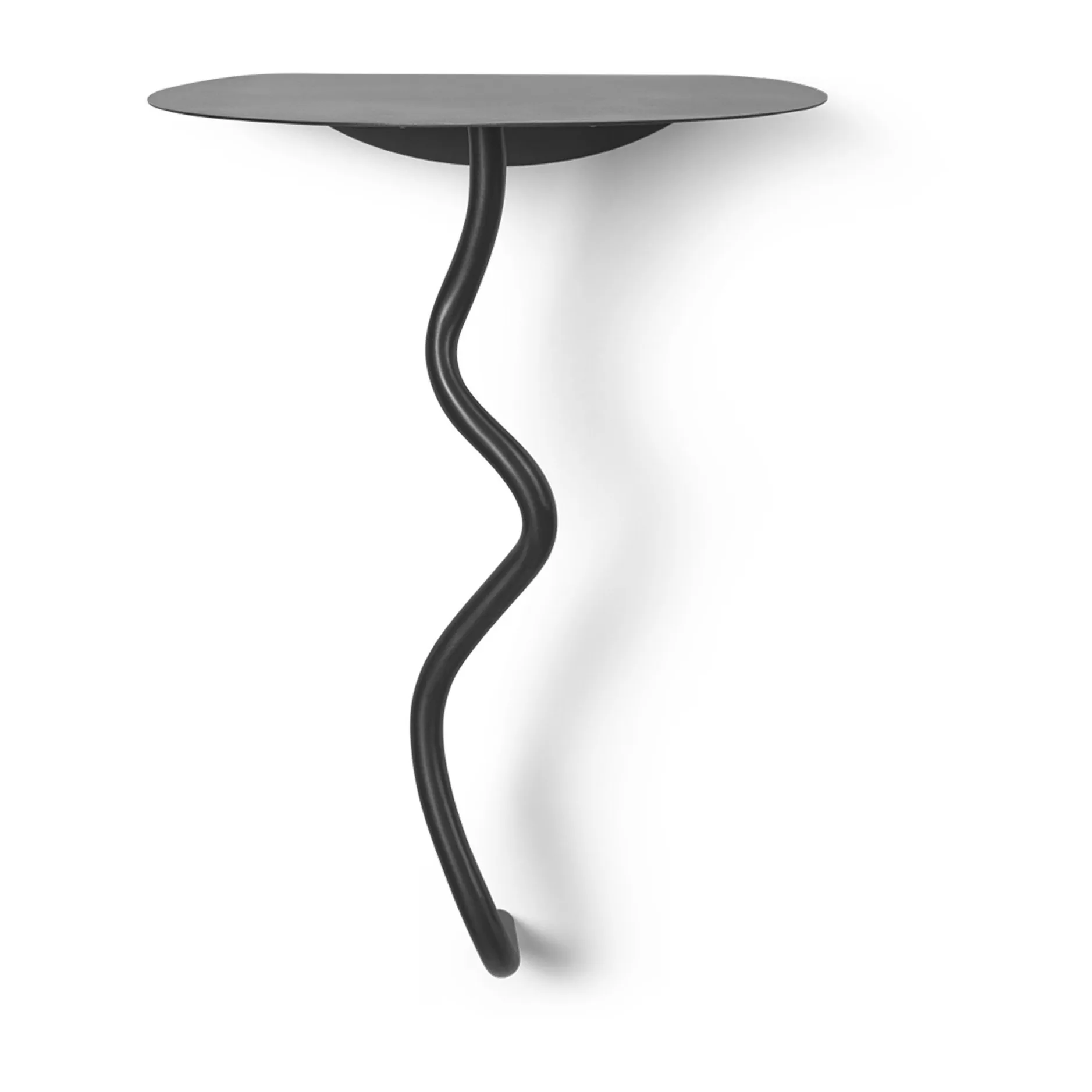 Curvature väggbord, Black Brass Ferm Living