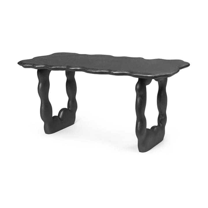 Dal Piece soffbord 100x50x47 cm - Black Aluminium - Ferm Living