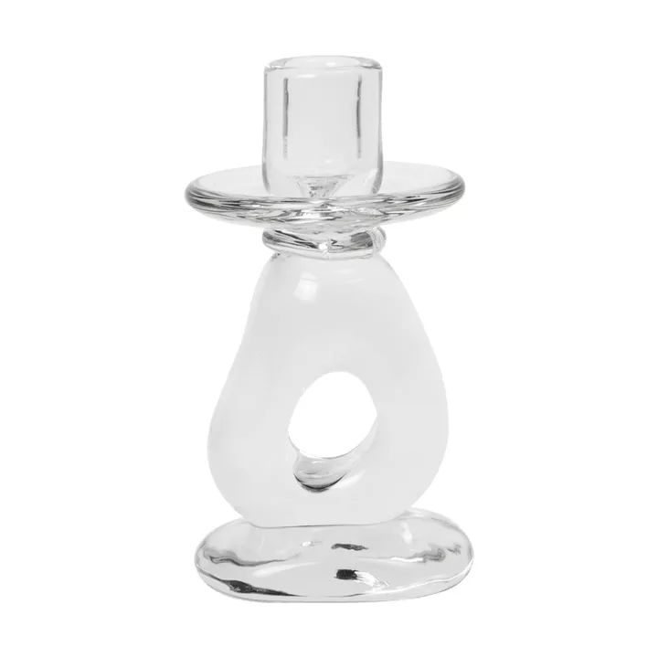 Damo ljusstake 16 cm - Clear - Ferm Living