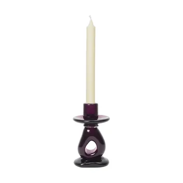 Damo ljusstake 16 cm - Dark grape - Ferm Living