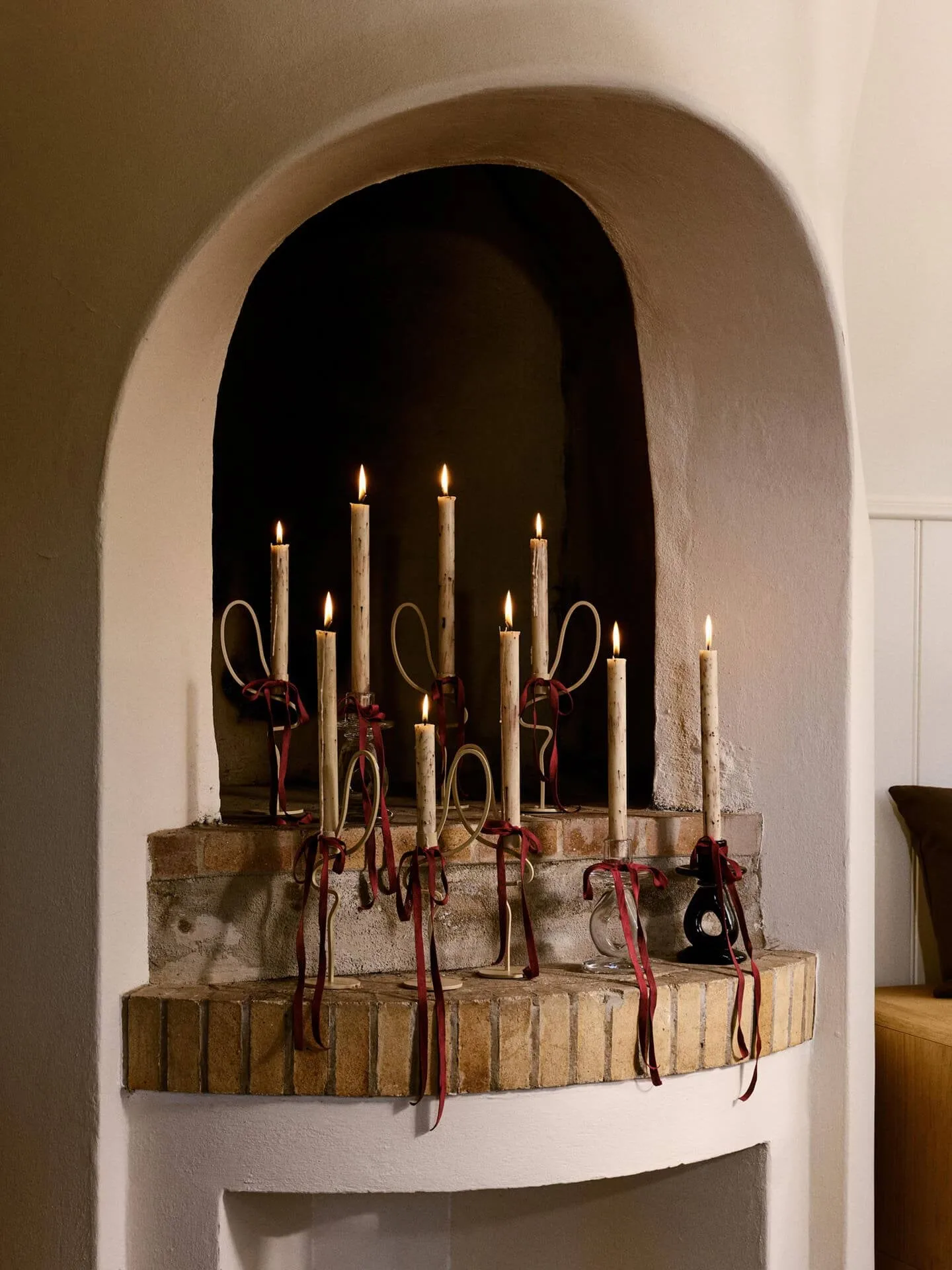 Damo ljusstake 16 cm, Dark grape Ferm Living