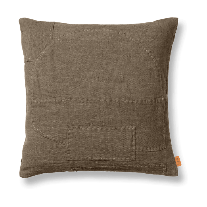 Darn kuddfodral 50x50 cm, Dark Taupe Ferm Living
