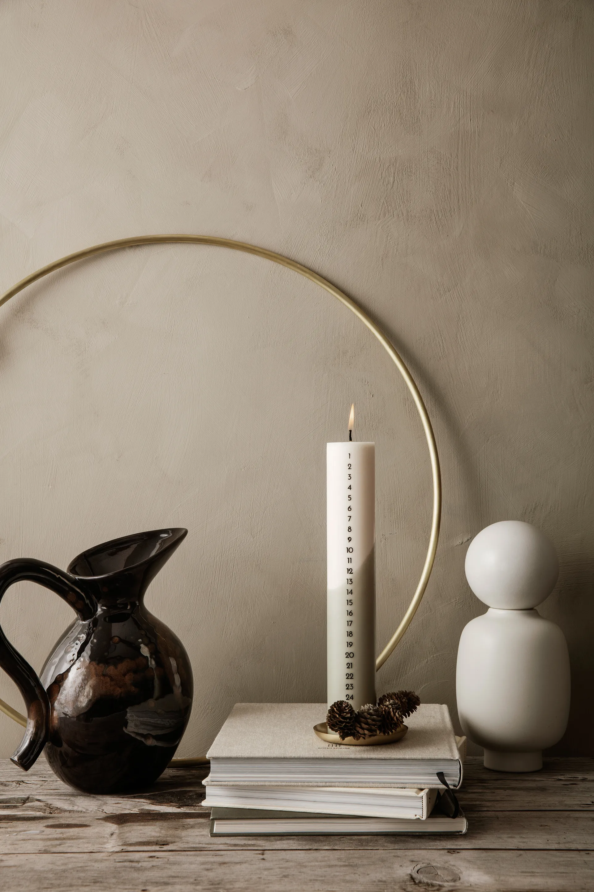 Deco dekorationsring Ø65 cm, Mässing Ferm Living