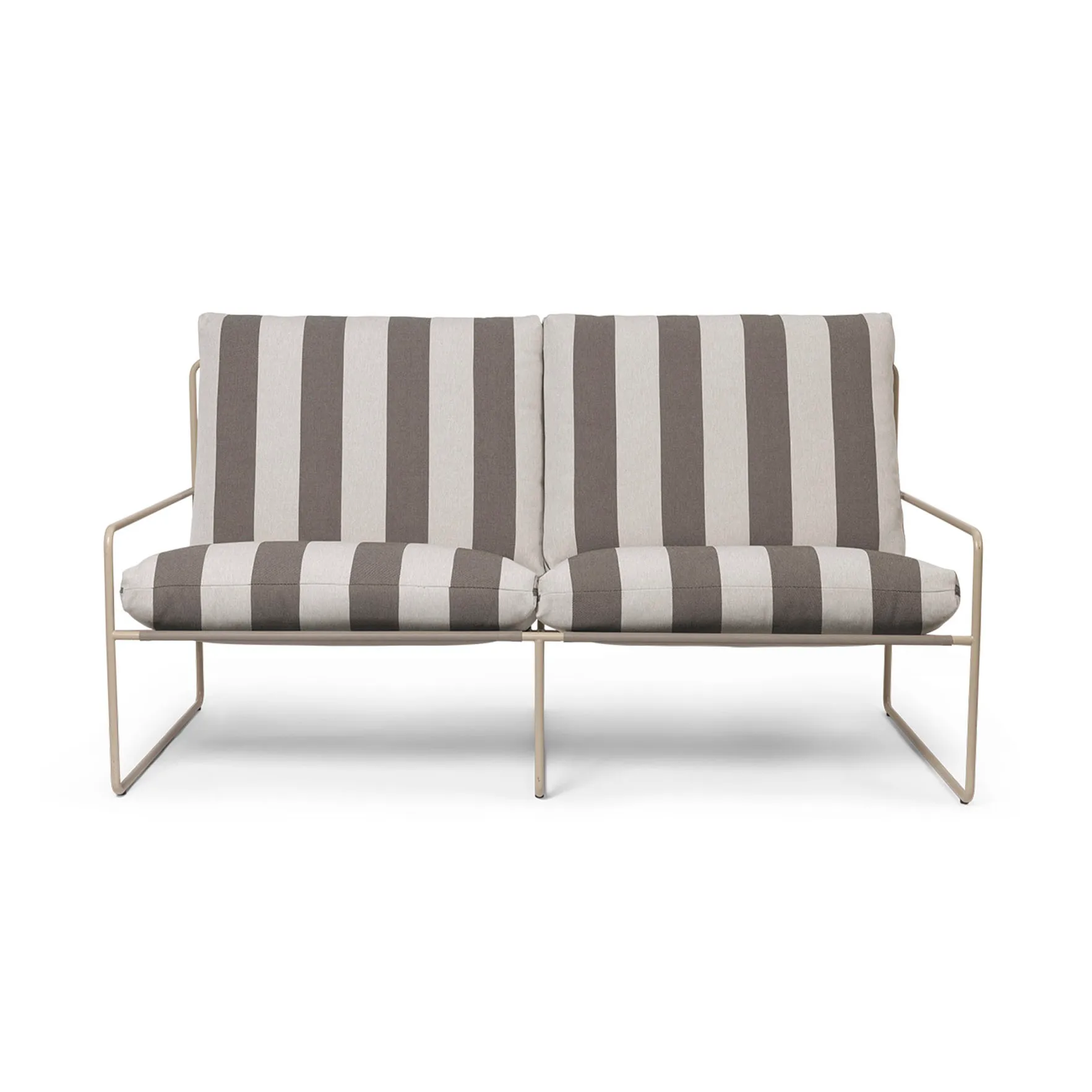Desert 2-sits soffa, Cash stripe-chocolate Ferm Living