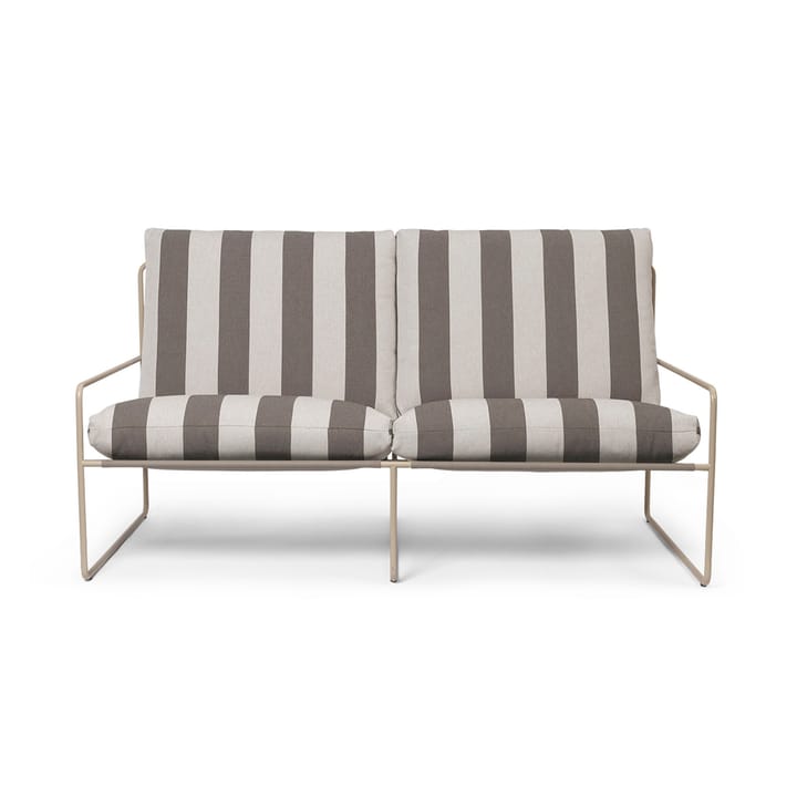 Desert 2-sits soffa, Cash stripe-chocolate Ferm Living