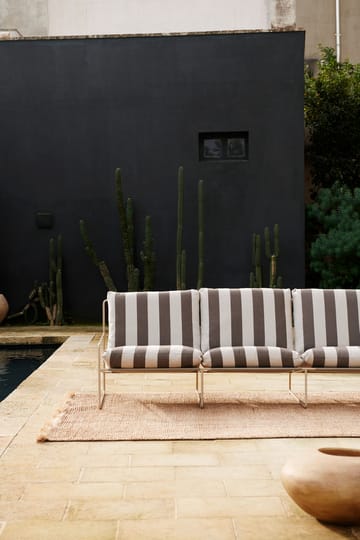 Desert 3-sits soffa - Cash stripe-chocolate - Ferm Living