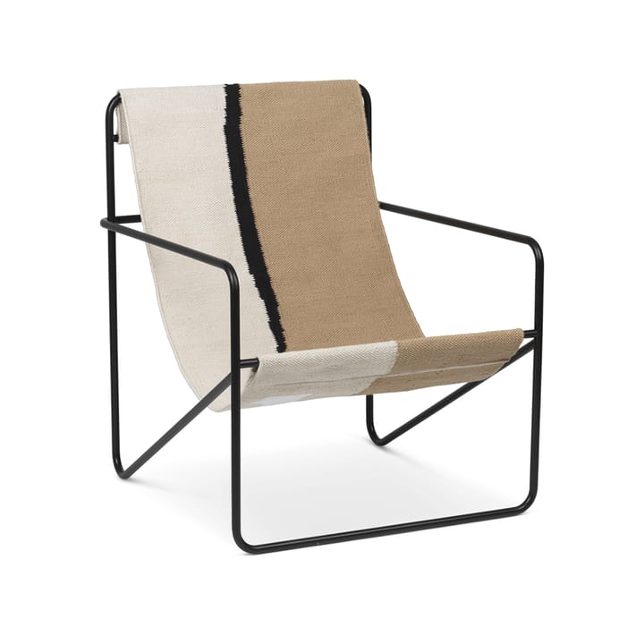 Desert lounge chair - soil, svart stativ - Ferm Living
