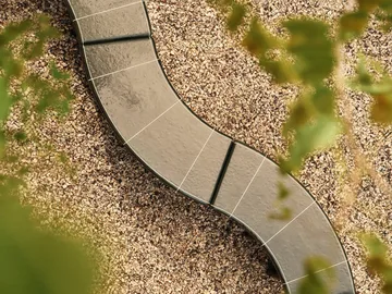 Deya curved sittbänk - Dark green, 110x40x45,5 cm - Ferm Living