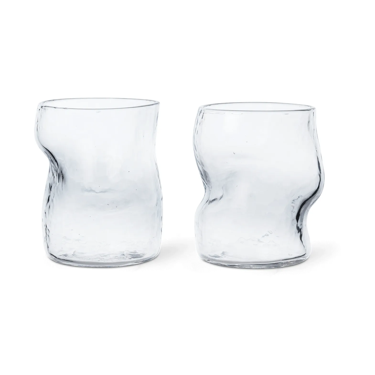 Dimple glas 27 cl 2-pack, Clear Ferm Living