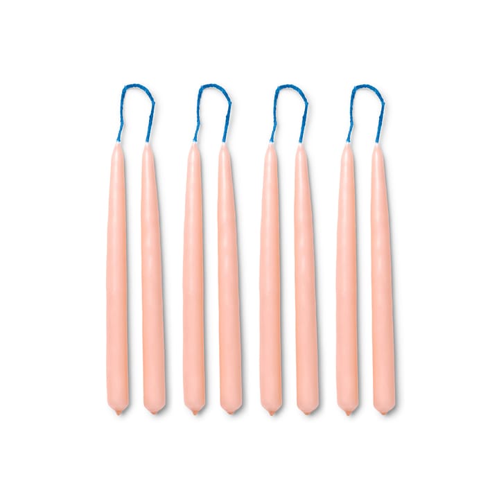 Dipped candles handgjorda ljus 15 cm 8-pack  - Blush - Ferm LIVING