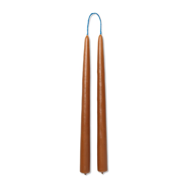 Dipped candles handgjorda ljus 30 cm 2-pack  - Amber - Ferm LIVING