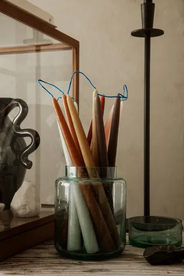 Dipped candles handgjorda ljus 30 cm 2-pack - Blush - Ferm Living