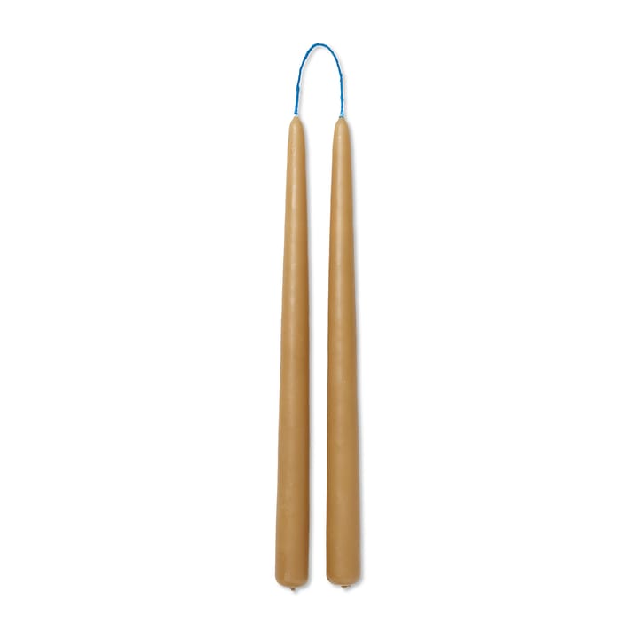 Dipped candles handgjorda ljus 30 cm 2-pack  - Straw - Ferm LIVING