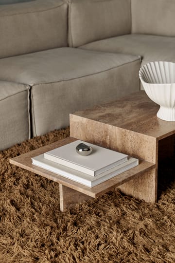 Distinct soffbord - Dark Brown Travertine - Ferm Living