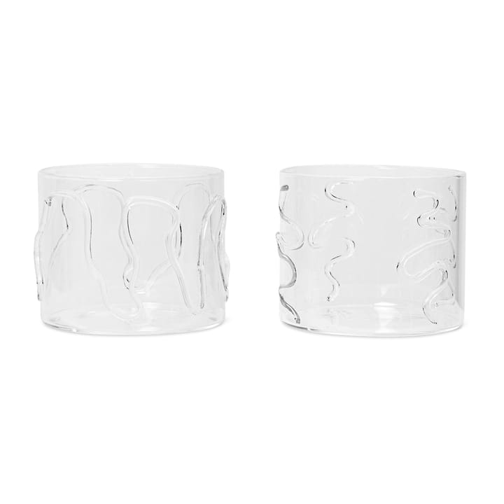 Doodle dricksglas low 2-pack - 20 cl - ferm LIVING