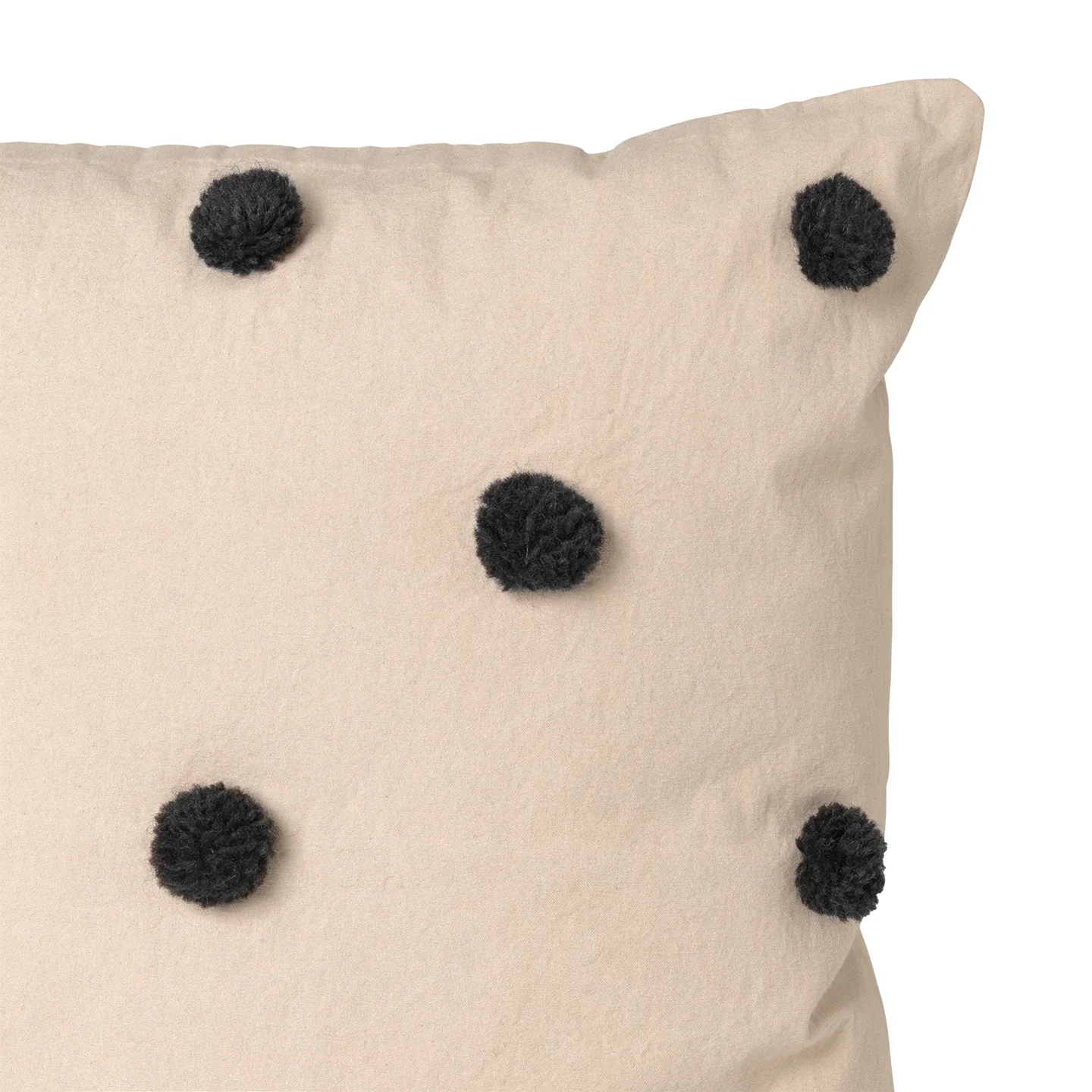 Dot kudde 50x50 cm, Sand-black Ferm Living