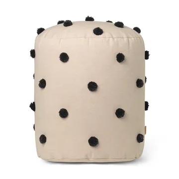 Dot puff Ø39 cm - Sand-black - Ferm Living