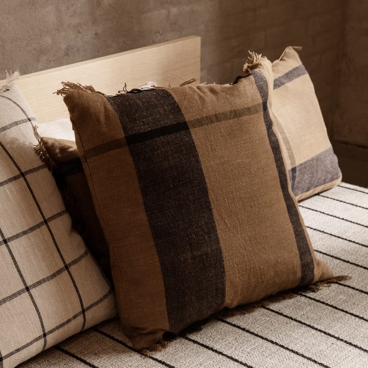 Dry kudde 50x50 cm - Sugar kelp-black - ferm LIVING