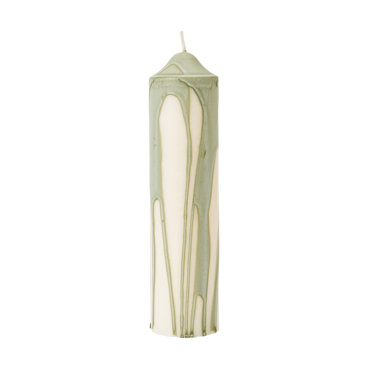 Dryp blockljus - Tea Green, 20 cm - Ferm Living