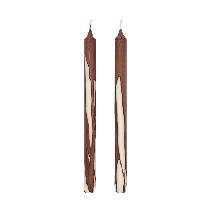 Dryp stearinljus 2-pack - Dark Chocolate - Ferm Living