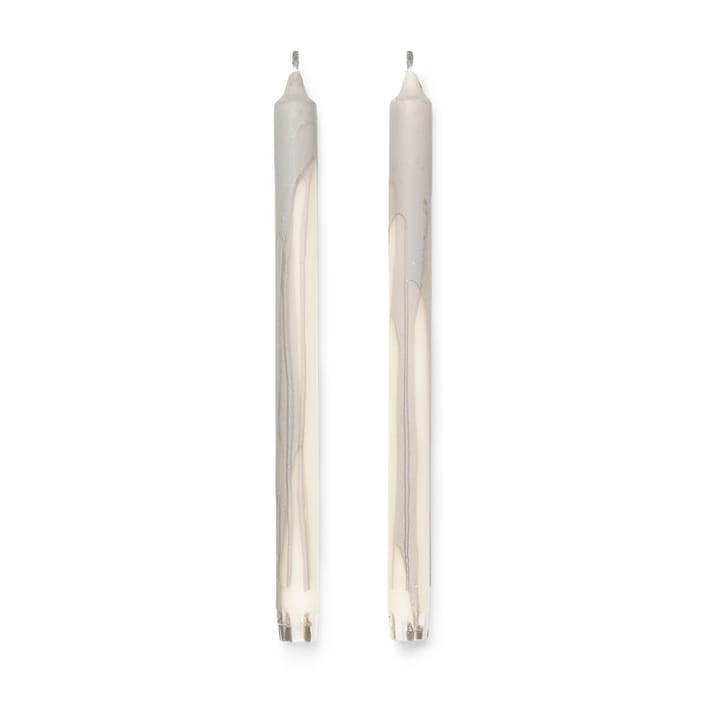 Dryp stearinljus 2-pack - Warm Grey - Ferm Living