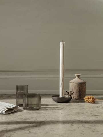Dryp stearinljus 2-pack - Warm Grey - Ferm Living