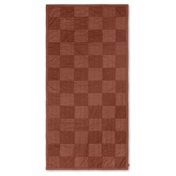 Duo quiltad filt 90x187 cm - Red Brown Tonal - Ferm Living