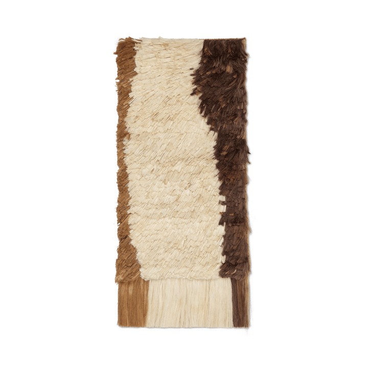 Edge Wall Rug väggbonad 50x110 cm - Off-white-Coffee - Ferm LIVING