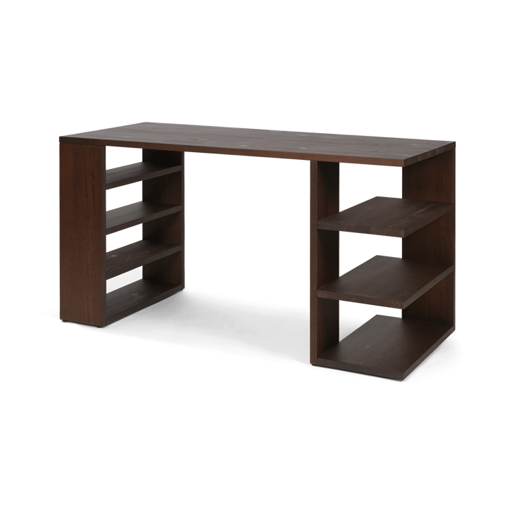 Edre skrivbord 137x65x73,5 cm - Dark Stained Pine - Ferm Living