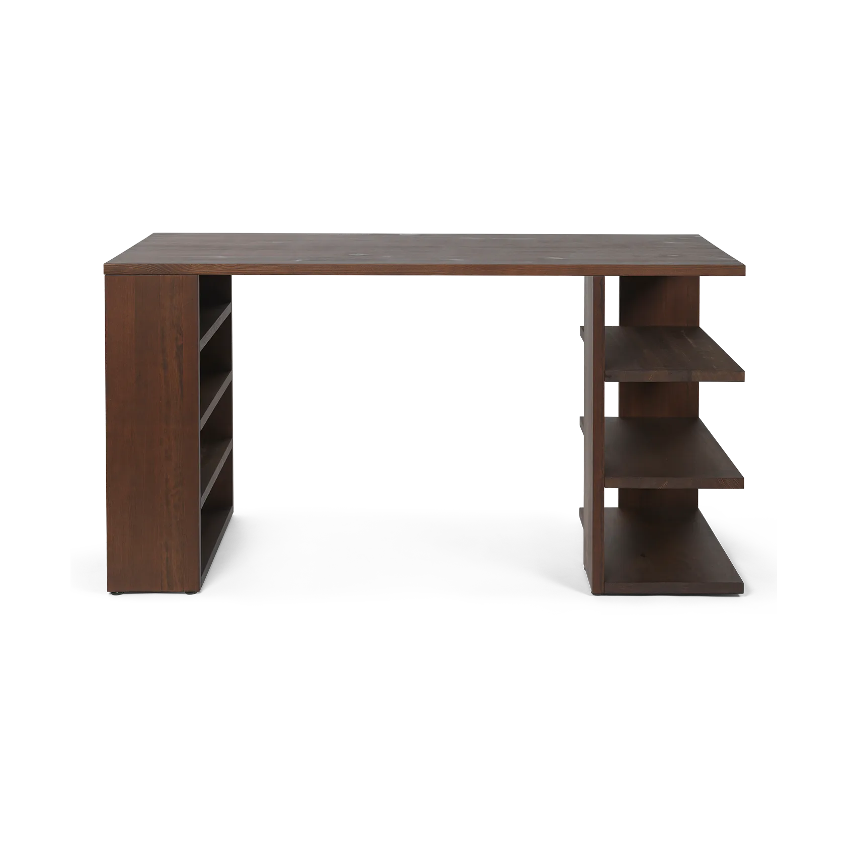 Edre skrivbord 137x65x73,5 cm, Dark Stained Pine Ferm Living