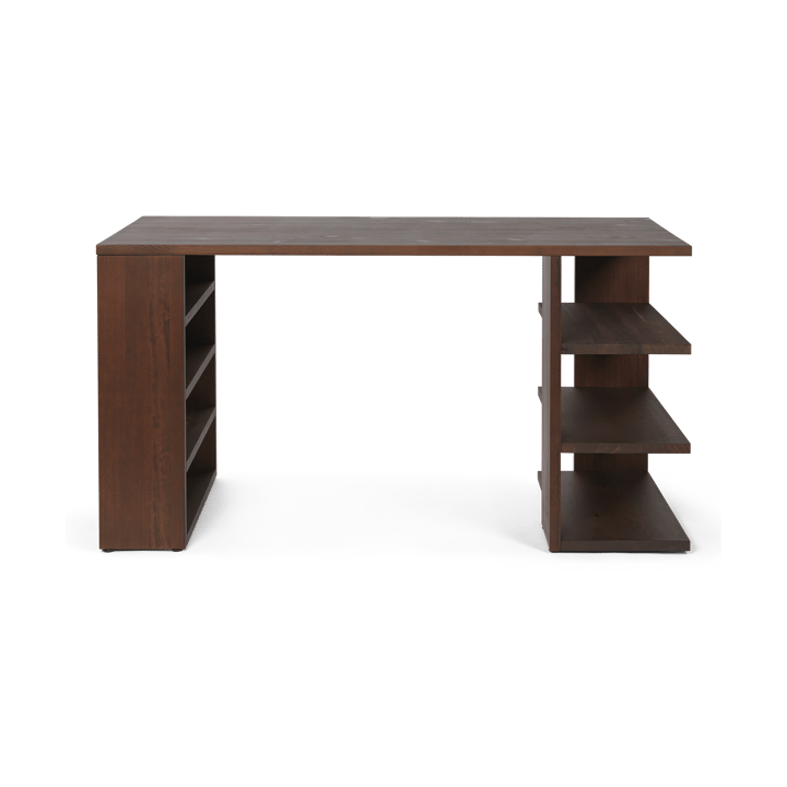 Edre skrivbord 137x65x73,5 cm, Dark Stained Pine Ferm Living