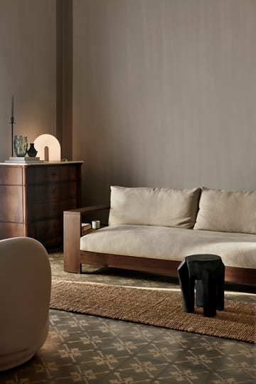 Edre soffa classic linen - Dark Stained-Natural - Ferm Living
