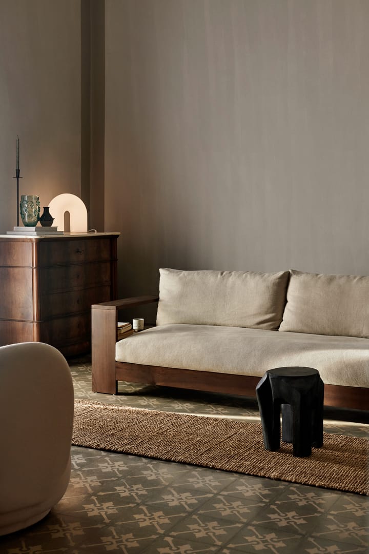 Edre soffa classic linen, Dark Stained-Natural Ferm Living