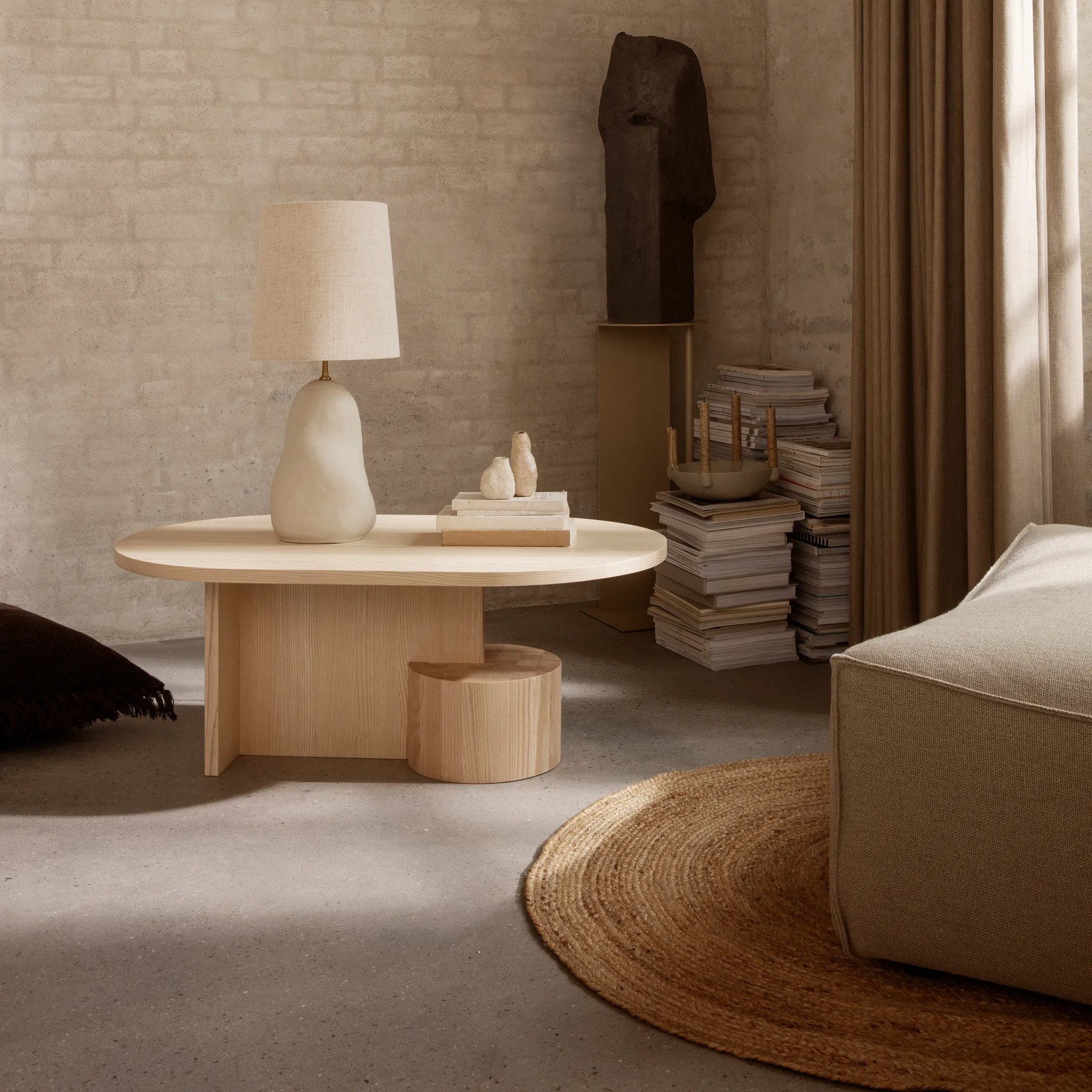 Eternal jutematta oval small, Natural Ferm Living