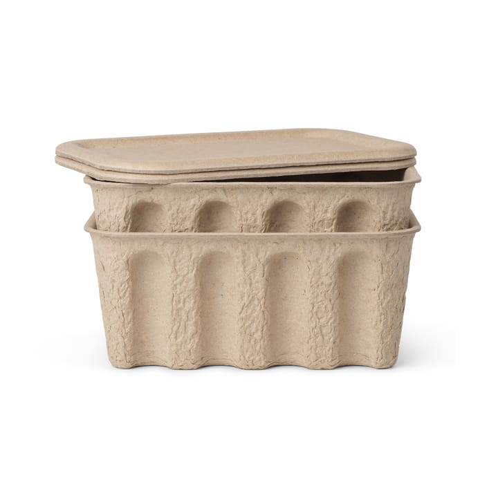 Ferm förvaringslåda papper liten 2-pack - Brun - Ferm Living