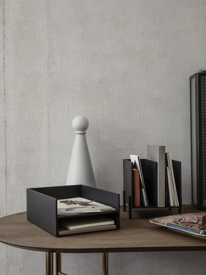 Ferm Living brevkorg, Mörkbetsad ask Ferm Living