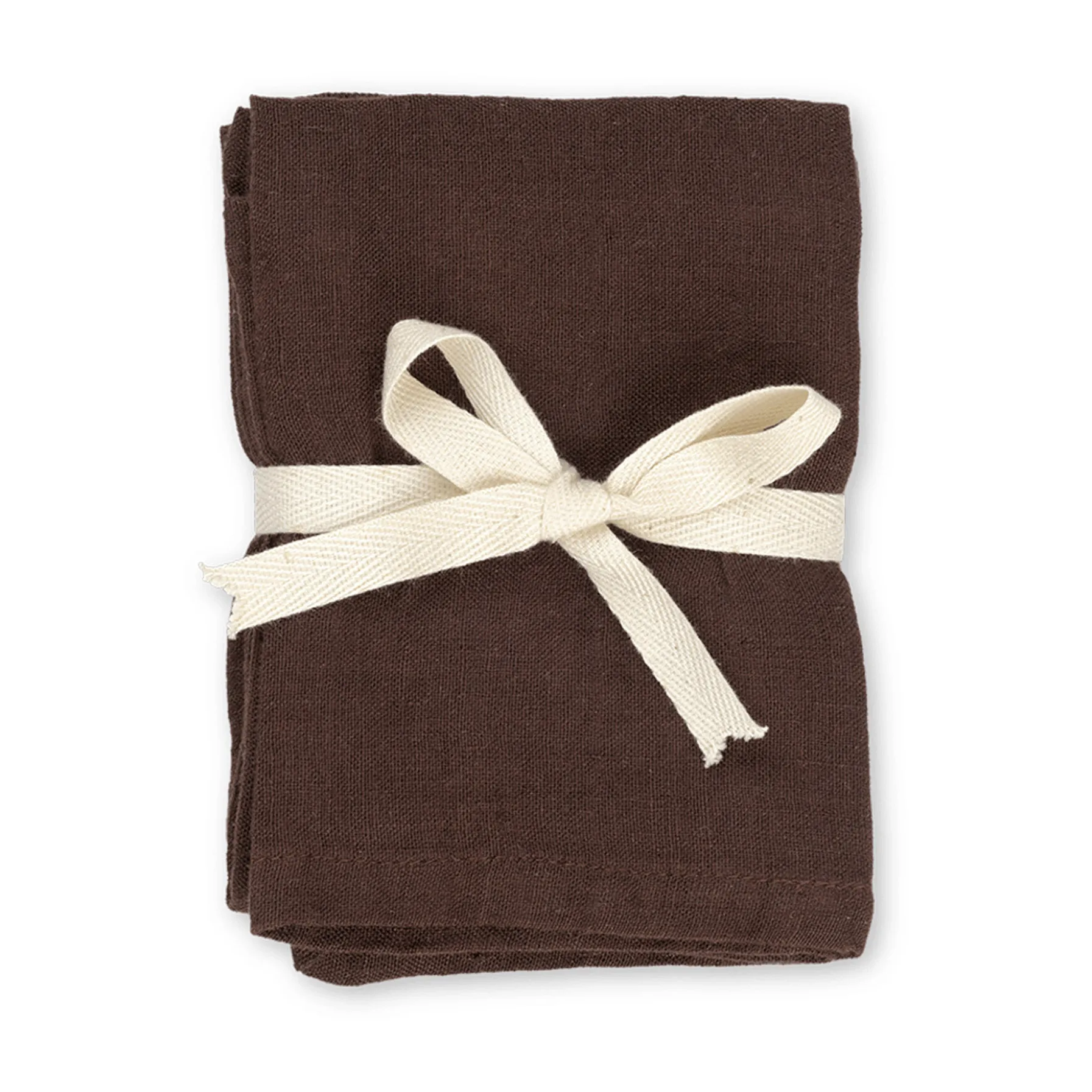 Ferm Living linneservetter 2-pack, Chocolate Ferm Living