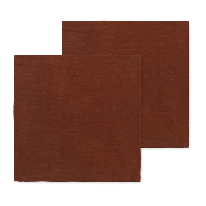 ferm LIVING linneservetter 2-pack - Cinnamon - Ferm LIVING