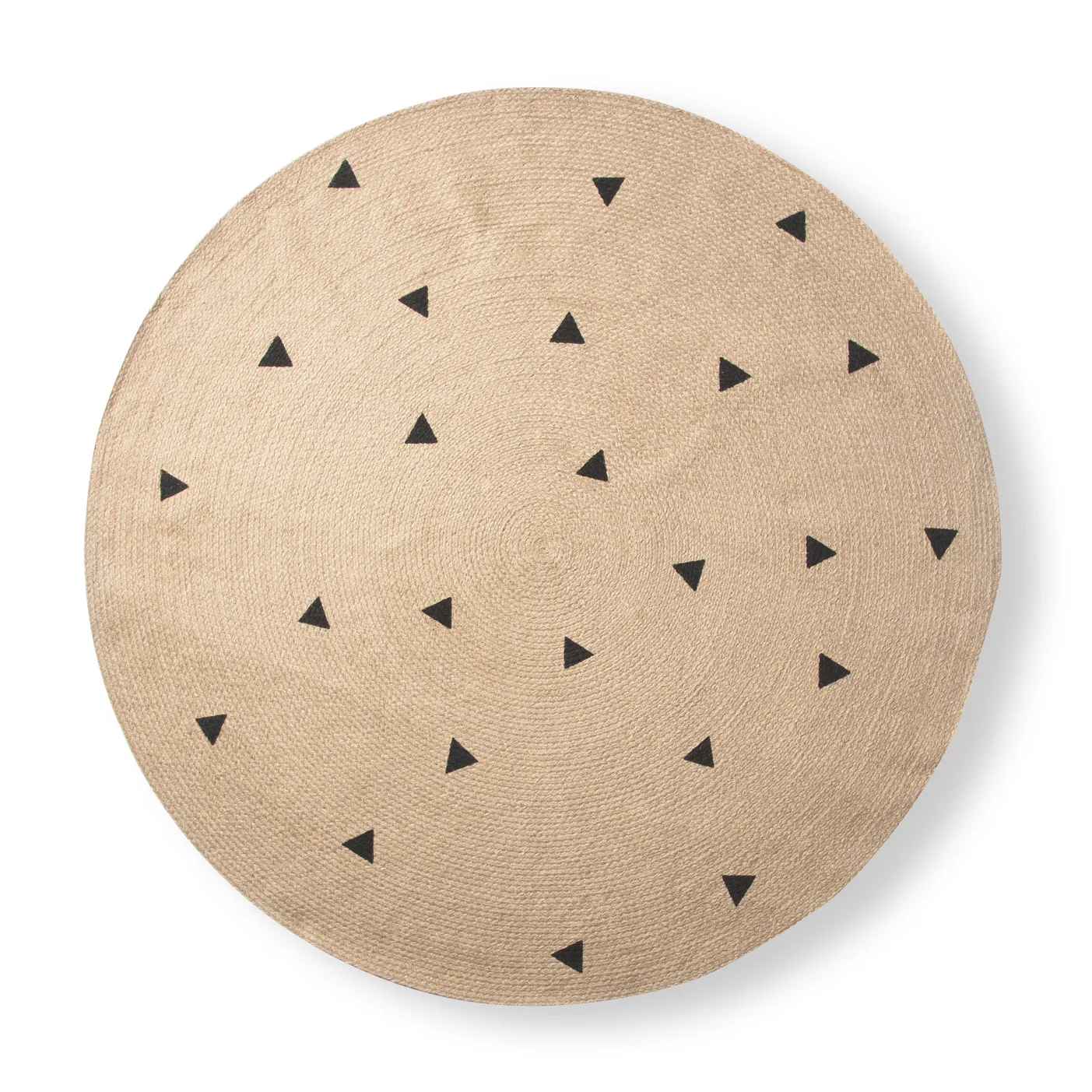 Ferm Living matta rund Ø130 cm, Triangle Ferm Living
