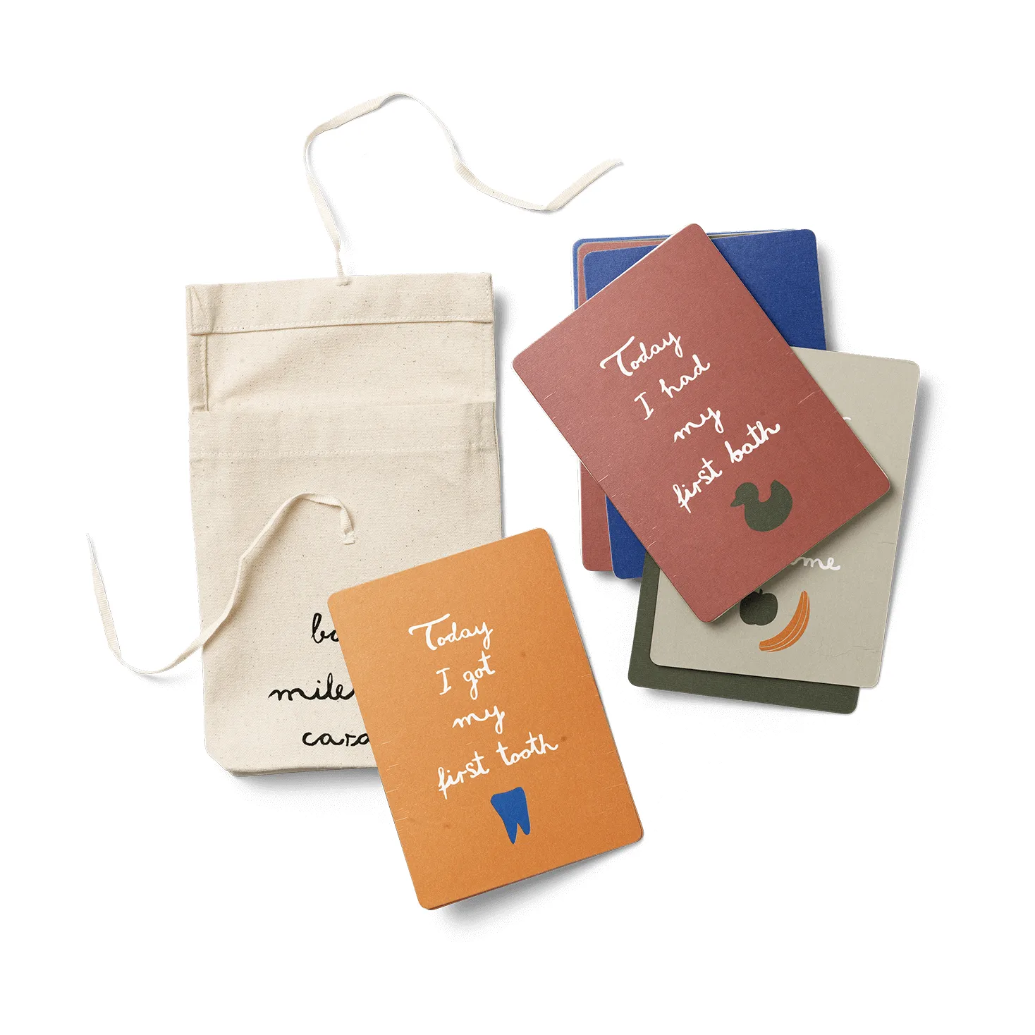 Ferm Living milstolpar kort inkl. väska, Multi Ferm Living