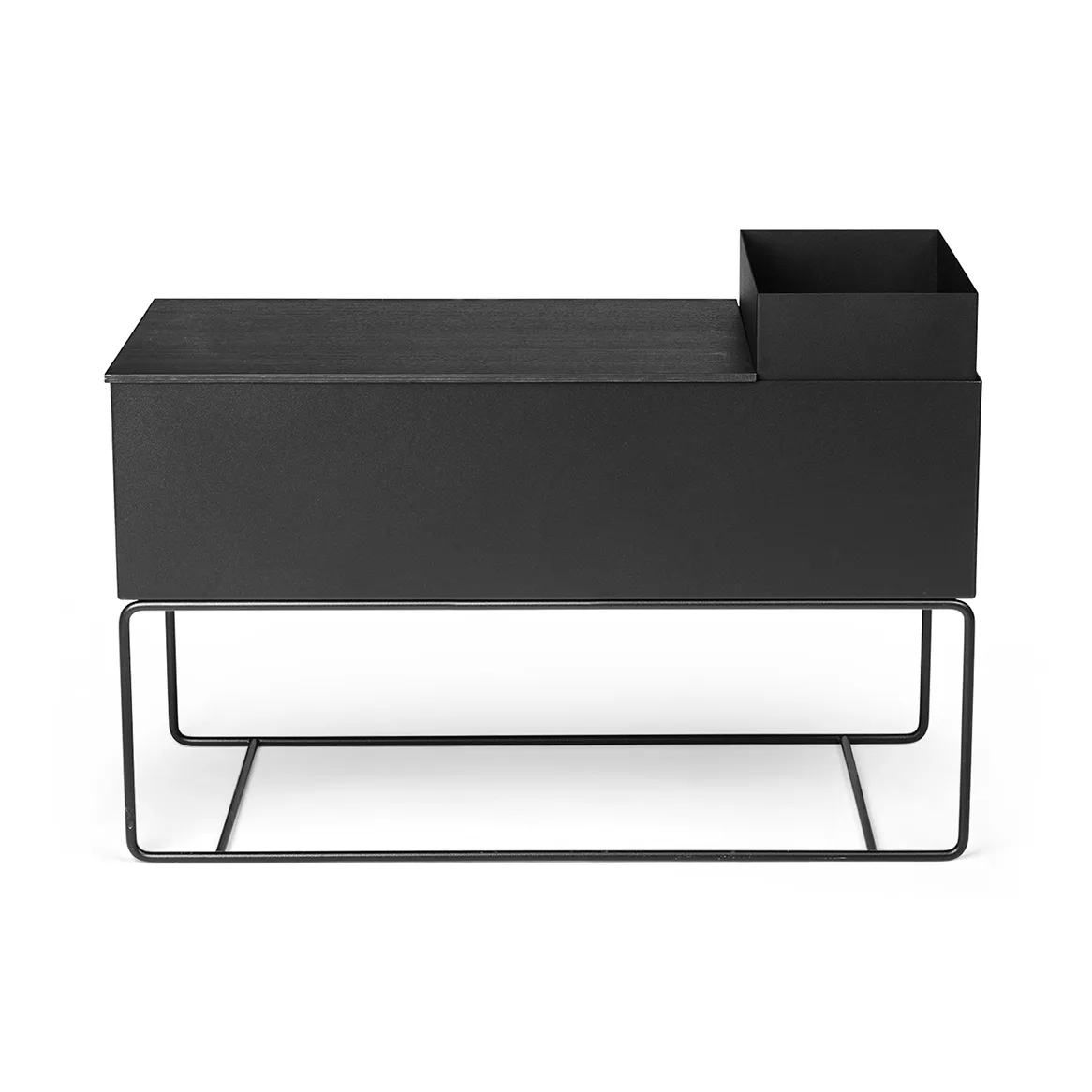 Ferm Living plant box bricka large 57,5 cm, Black Ferm Living