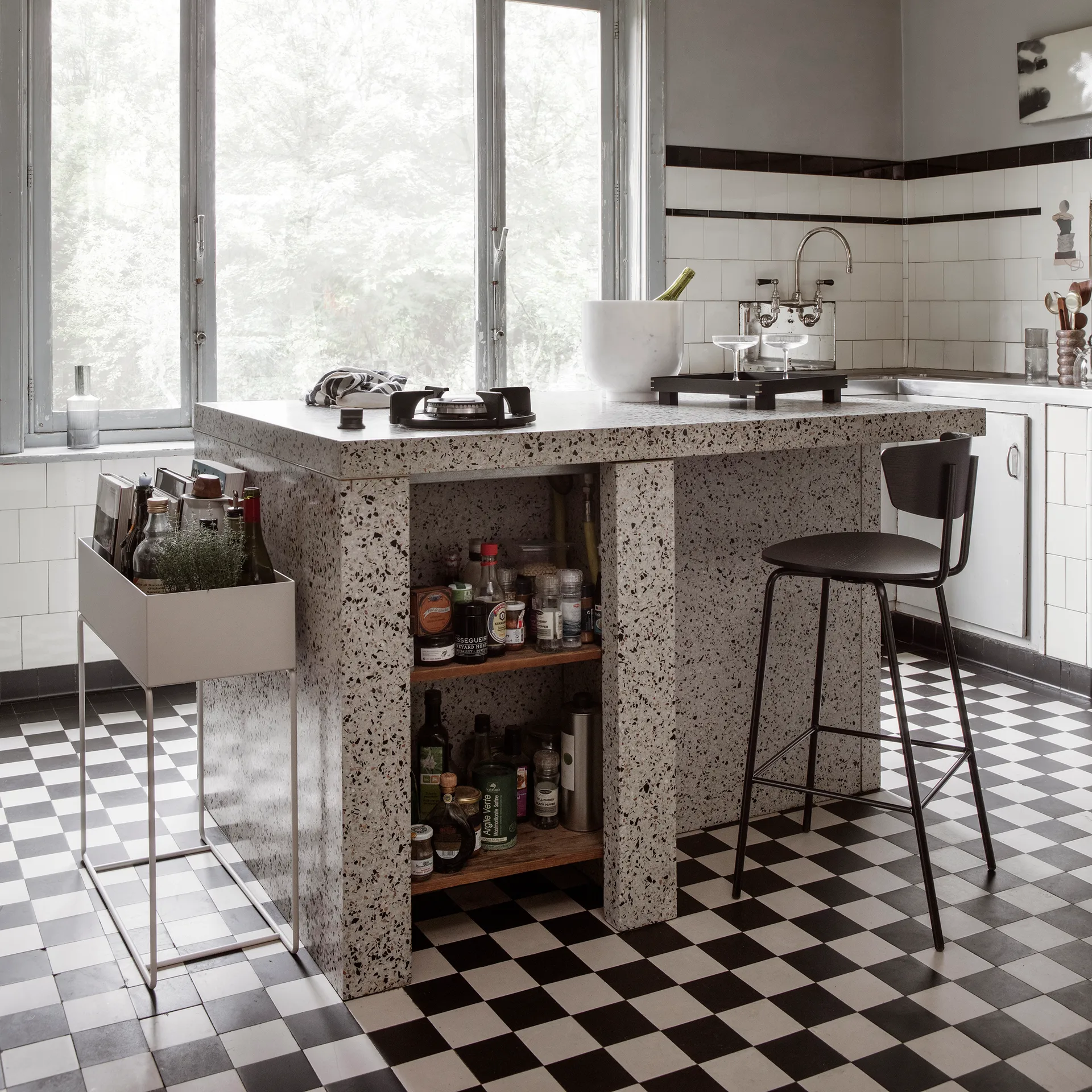 Ferm Living plant box, Light grey (ljusgrå) Ferm Living