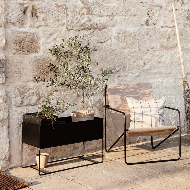 Ferm Living plant box pot large, Black Ferm Living